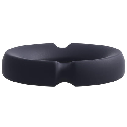 Merci - the Paradox - Silicone Covered Metal Cock Ring - 50mm - Black - My Sex Toy Hub