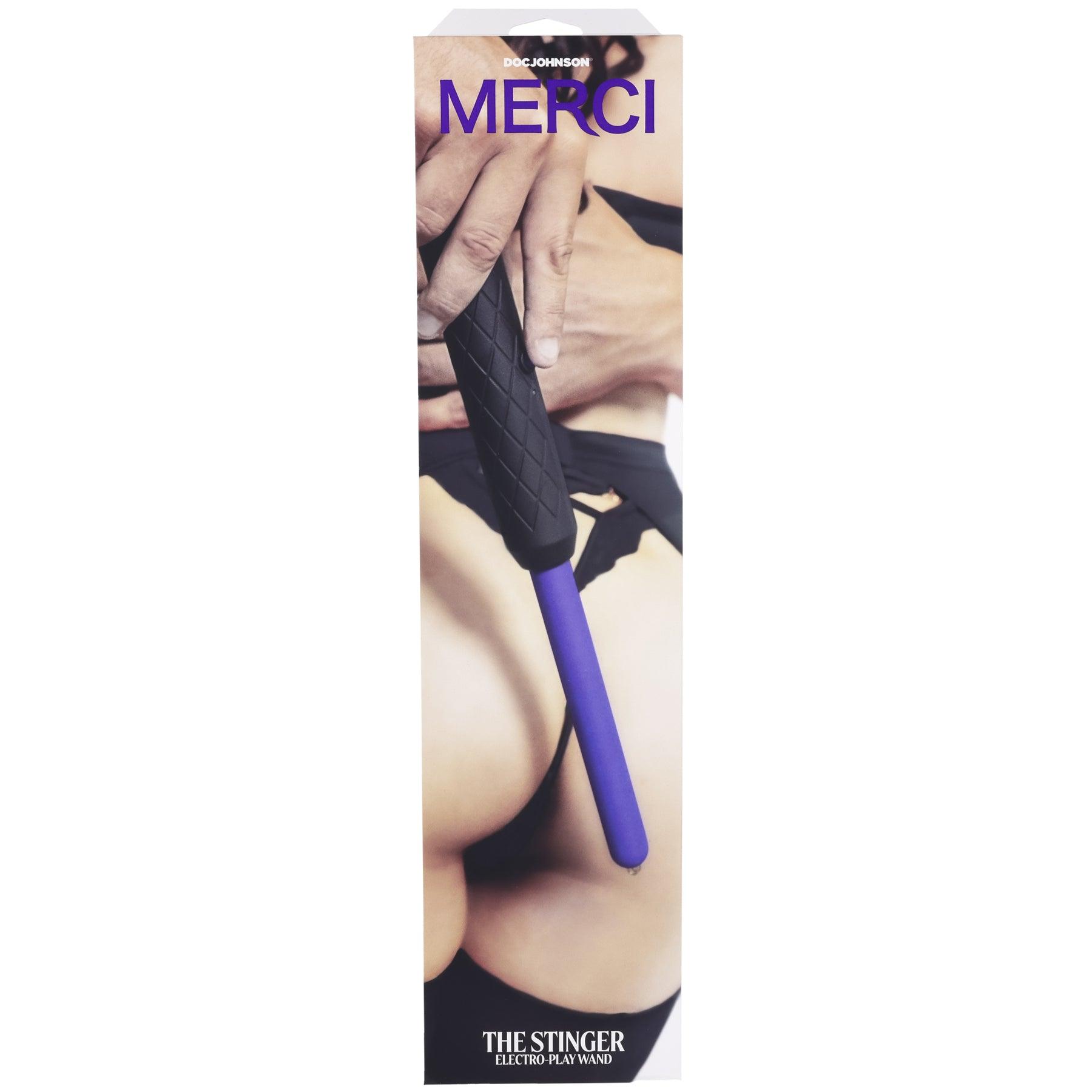 Merci - the Stinger - Electroplay Wand - Black/violet - My Sex Toy Hub