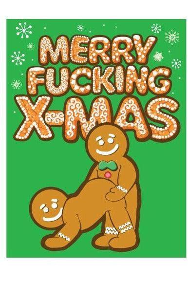 Merry Fing Christmas Gingerbread Man Gift Bag - My Sex Toy Hub