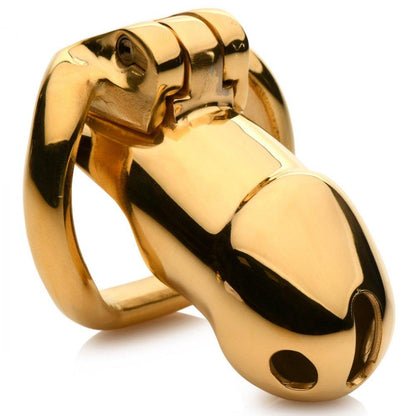 Midas 18K Gold-Plated Locking Chastity Cage - My Sex Toy Hub