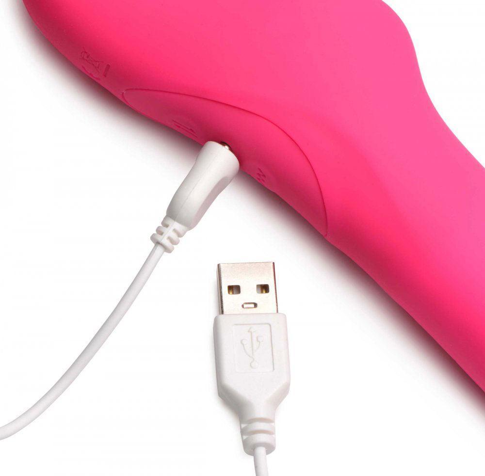 Mighty-Thrust Thrusting and Vibrating Strapless Strap-on With Remote - Pink - My Sex Toy Hub