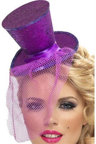 Mini Top Hat on Headband - Purple - My Sex Toy Hub