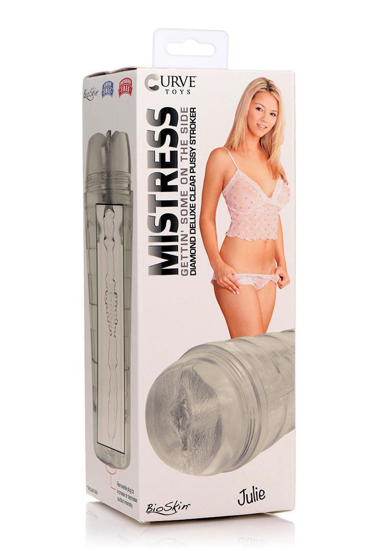 Mistress Julie - Diamond Deluxe Clear Pussy Stroker - My Sex Toy Hub