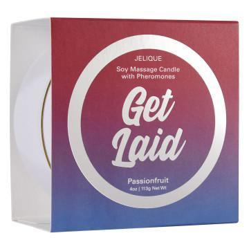 Mood Candle - Get Laid - Passion Fruit - 4 Oz. Jar - My Sex Toy Hub