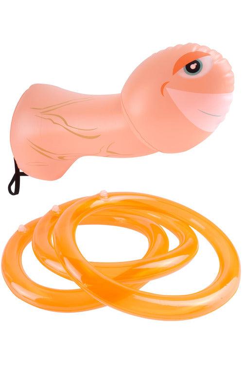 Mr. Party Pecker Inflatable Strap on Ring Toss Game - My Sex Toy Hub