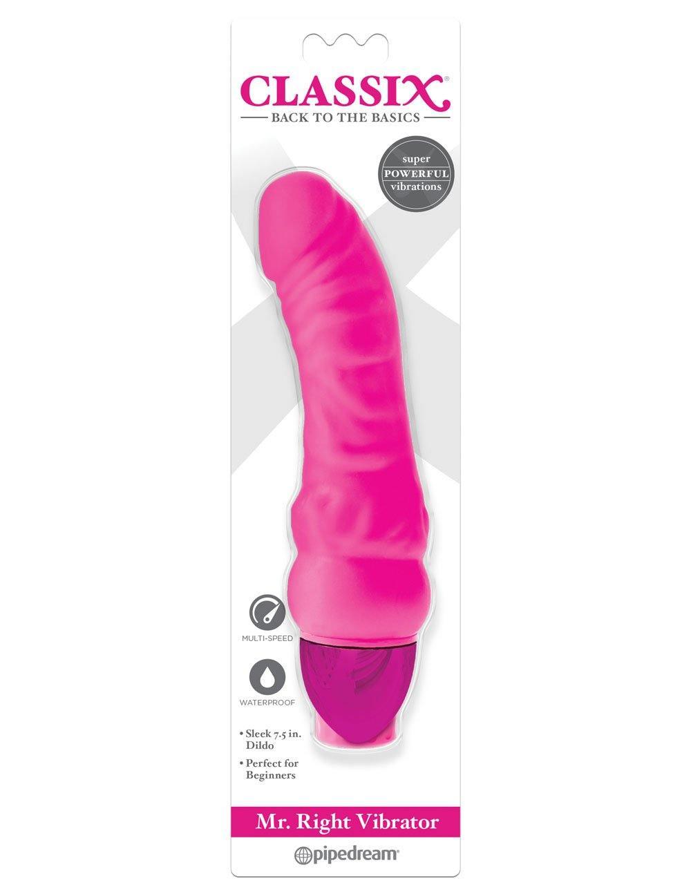 Mr. Right Vibrator - Pink - My Sex Toy Hub