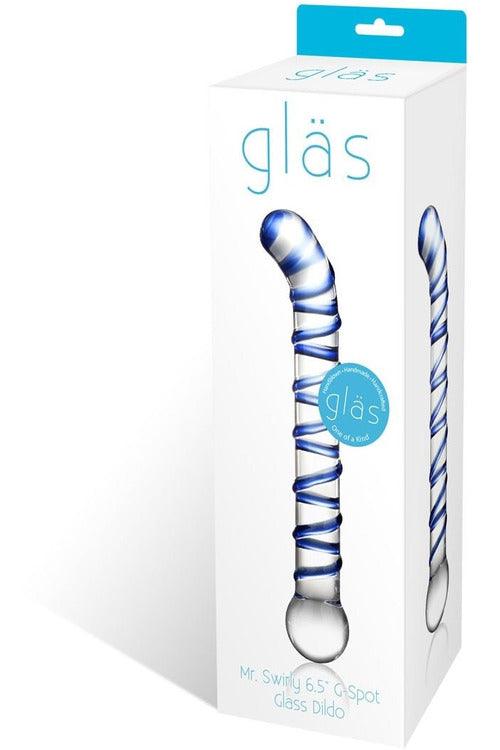 Mr. Swirly 6.5 Inch G-Spot Glass Dildo - My Sex Toy Hub