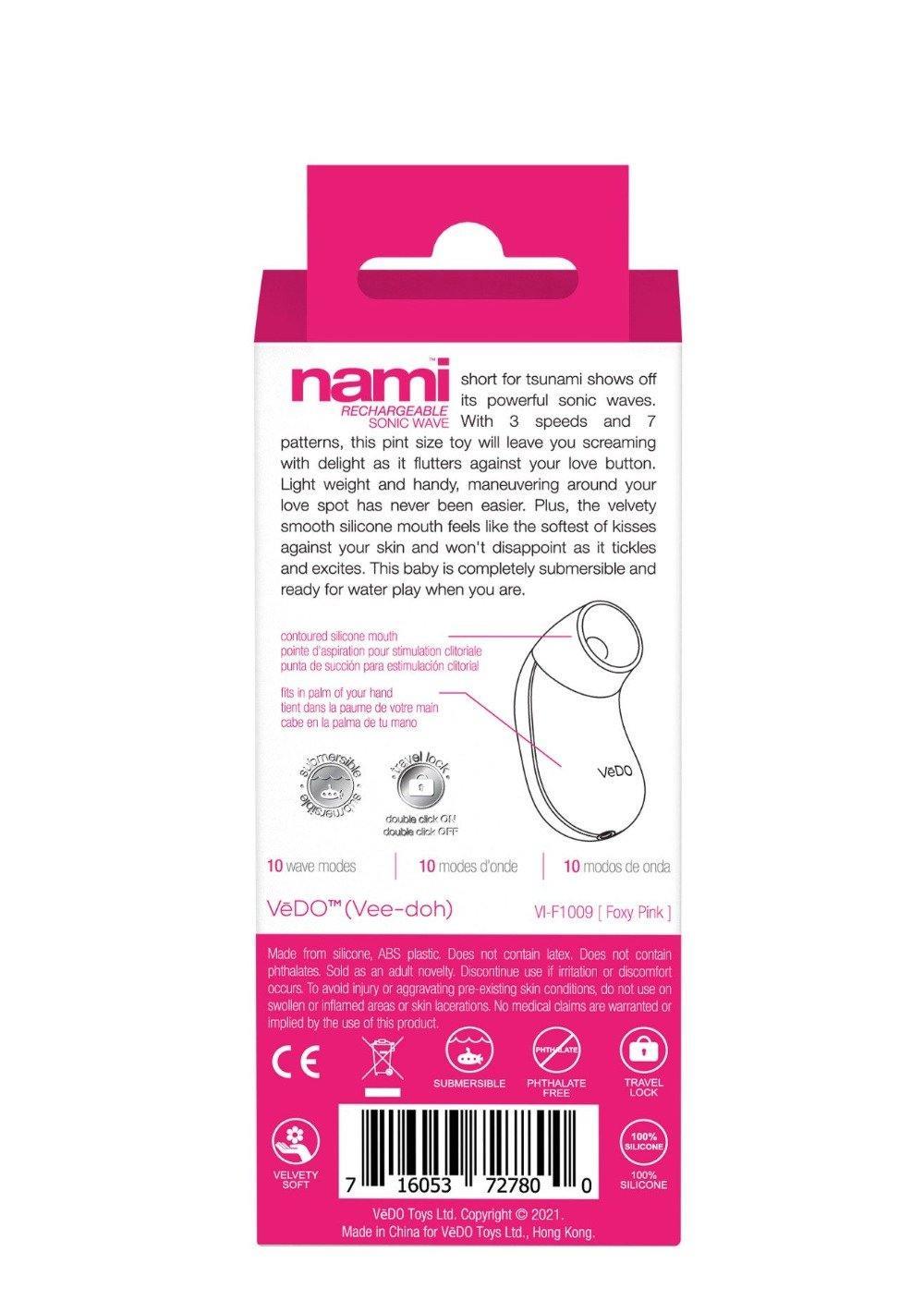 Nami Rechargeable Sonic Vibe - Foxy Pink - My Sex Toy Hub