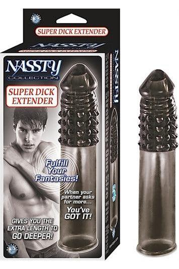 Nassty Collection Super Dick Extender - Black - My Sex Toy Hub