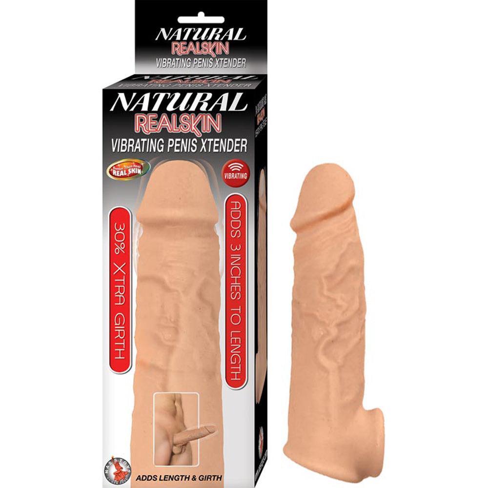 Natural Realskin Vibrating Penis Xtender - My Sex Toy Hub