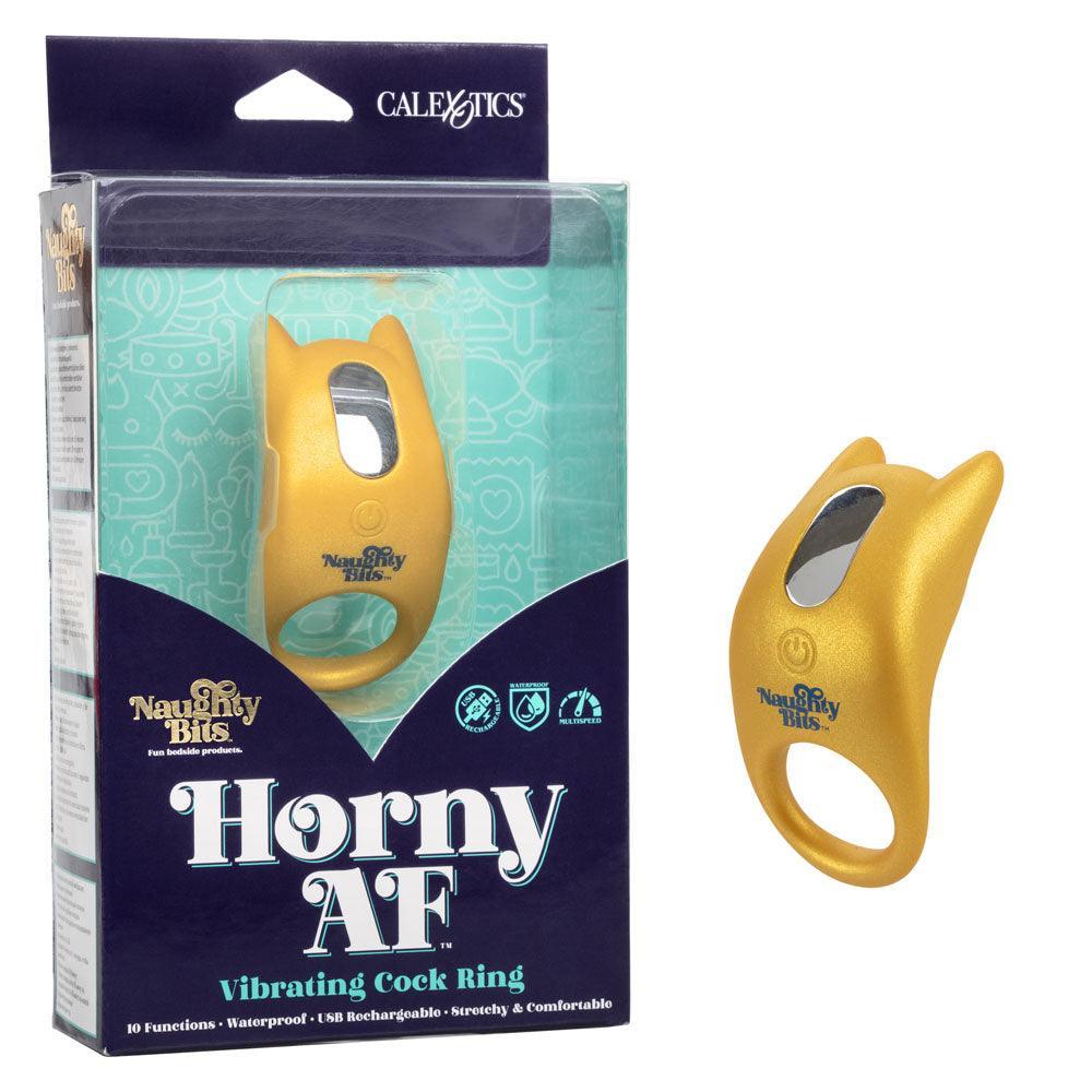 Naughty Bits Horny Af Vibrating Cock Ring - My Sex Toy Hub