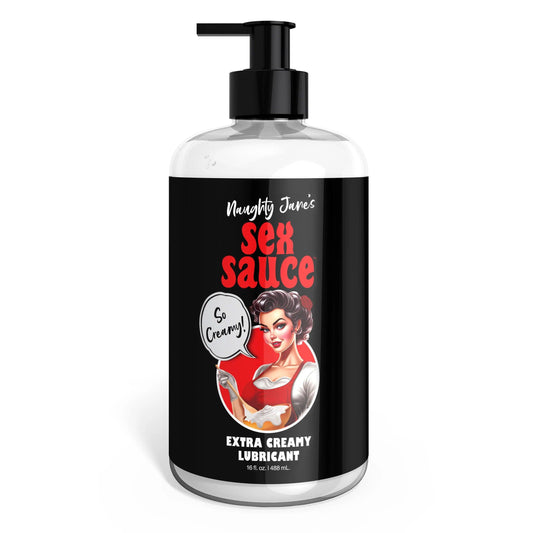 Naughty Jane's Sex Sauce Extra Creamy Lubricant 16 Oz - My Sex Toy Hub
