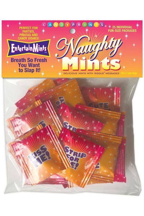 Naughty Mints - 25 Individual Fun Size Packages - My Sex Toy Hub