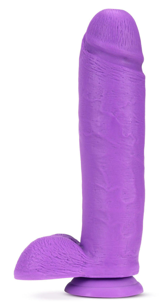 Neo - 10 Inch Dual Density Dildo - Neon Purple - My Sex Toy Hub