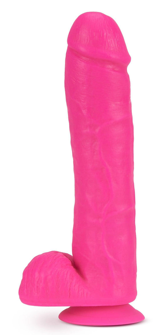 Neo - 11 Inch Dual Density Dildo - Neon Pink - My Sex Toy Hub