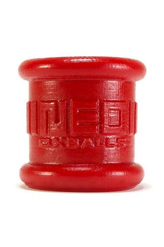 Neo 2 Inch Tall Ball Stretcher Squishy Silicone - Red - My Sex Toy Hub