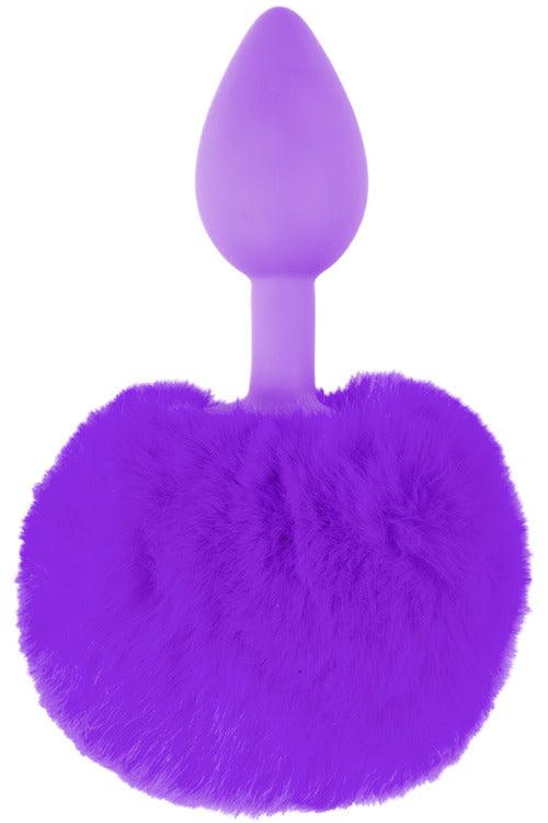 Neon Bunny Tail - Purple - My Sex Toy Hub