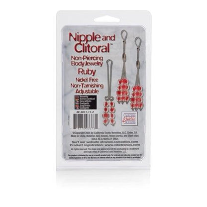 Nipple and Clitorial Body Jewelry - Ruby - My Sex Toy Hub