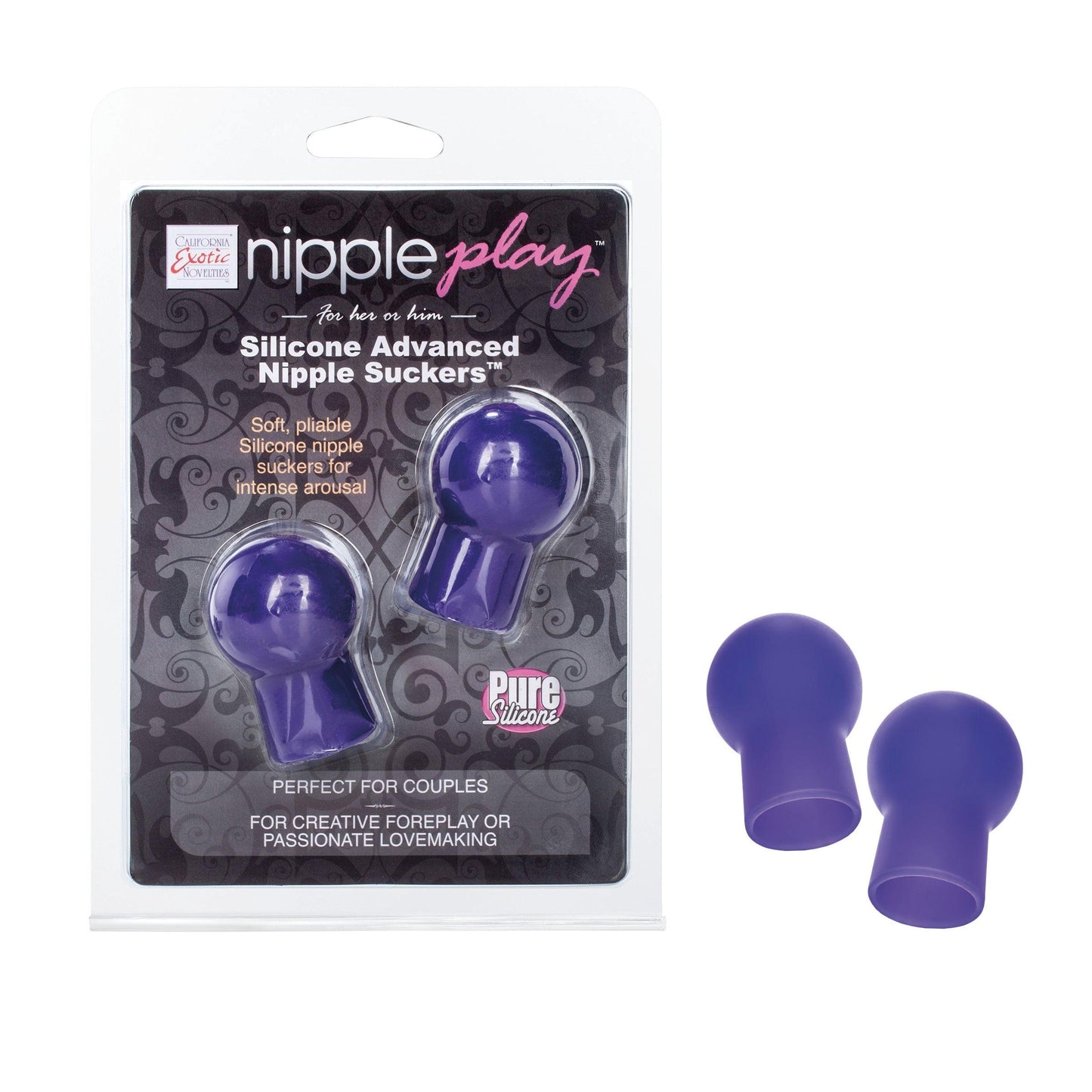 Nipple Play Silicone Advanced Nipple Suckers - Purple - My Sex Toy Hub