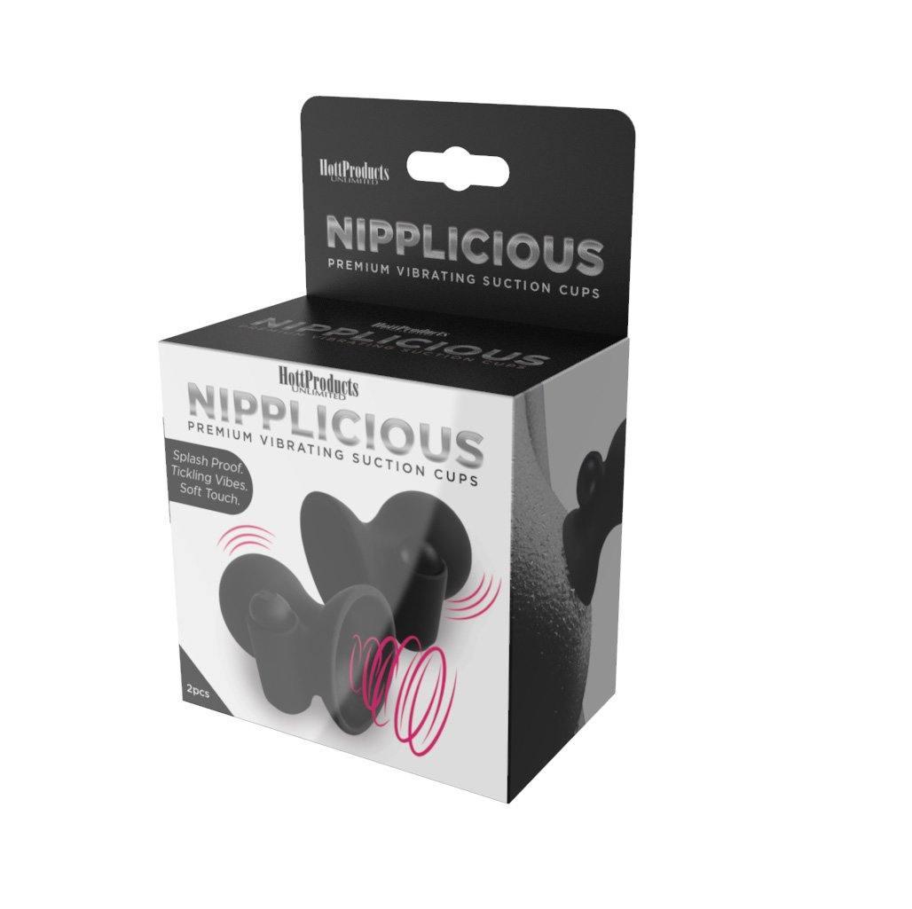 Nipplicious - Vibrating Nipple Suction Cups - Black - My Sex Toy Hub