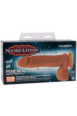 Noches Latinas Ultraskyn Pene Real Con Testiculos - 6 Inch - My Sex Toy Hub