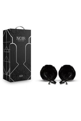 Noir - Pom Adjustable Nipple Clamps - Black - My Sex Toy Hub