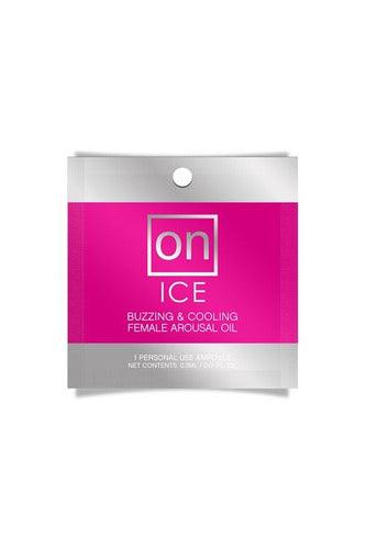 On Ice Buzzing & Cooling Female Arousal Oil - 0.01 Oz. Ampoule - My Sex Toy Hub