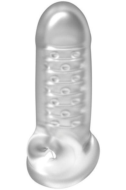 Optimale - Extender With Ball Strap - Thick - Frost - My Sex Toy Hub