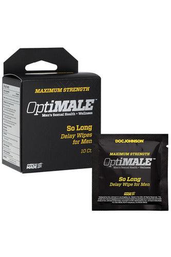 Optimale - So Long Delay Wipes for Men - 10 Ct - My Sex Toy Hub