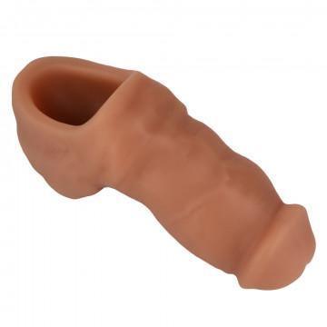 Packer Gear 4 Inch Ultra-Soft Silicone Stp Packer - Brown - My Sex Toy Hub