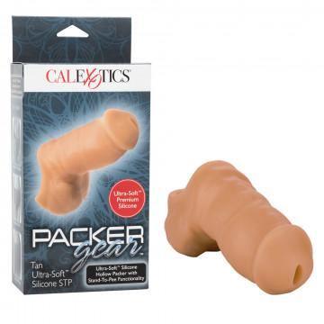 Packer Gear 4 Inch Ultra-Soft Silicone Stp Packer - Tan - My Sex Toy Hub