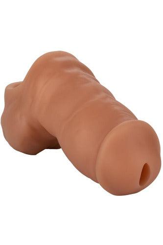 Packer Gear Ultra-Soft Silicone Stp Packer - Brown - My Sex Toy Hub