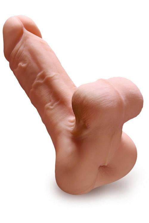 Pdx Male Reach Around Realistic Cock and Balls Stroker - My Sex Toy Hub