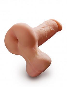 Pdx Male Reach Around Realistic Cock and Balls Stroker - My Sex Toy Hub