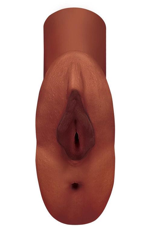 Perfect Pussy Double Stroker - Brown - My Sex Toy Hub