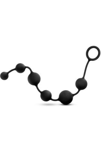 Performance - 16 Inch Silicone Anal Beads - Black - My Sex Toy Hub