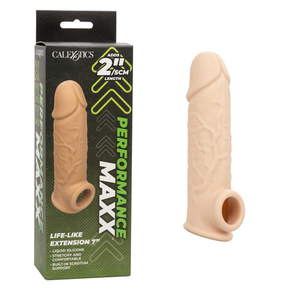 Performance Maxx Life-Like Extension 7 Inch - Ivory - My Sex Toy Hub
