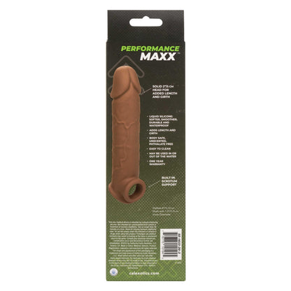Performance Maxx Life-Like Extension 8 Inch - Brown - My Sex Toy Hub