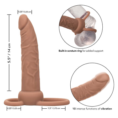 Performance Maxx Rechargeable Dual Penetrator - Brown - My Sex Toy Hub