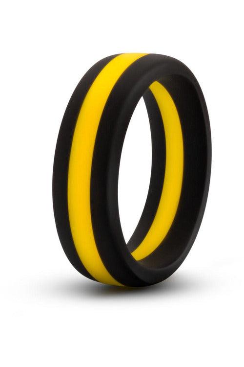 Performance - Silicone Go Pro Cock Ring - Black/gold/black - My Sex Toy Hub