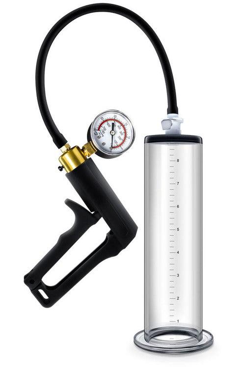 Performance - Vx7 Vacuum Penis Pump With Brass Trigger & Pressure Gauge - Clear - My Sex Toy Hub