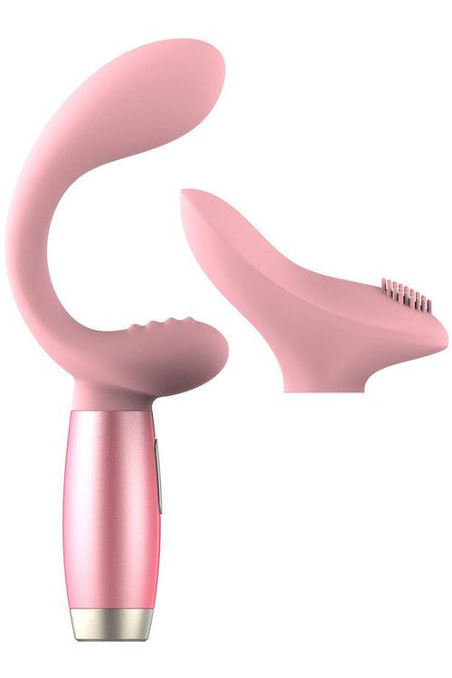 Perks Ex-3 Dual Vibrator and Clitoral Stimulator - Pink - My Sex Toy Hub