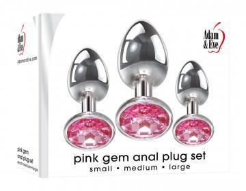 Pink Gem Anal Plug Set - My Sex Toy Hub