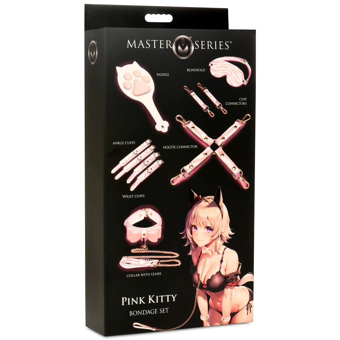 Pink Kitty Bondage Set - White/pink - My Sex Toy Hub