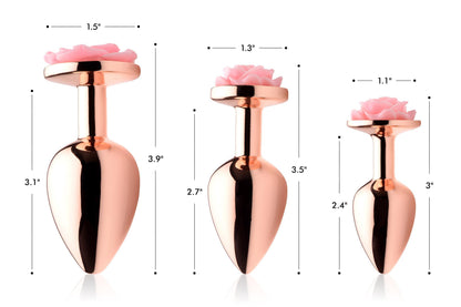 Pink Rose Gold Anal Plug - Small - My Sex Toy Hub