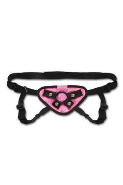 Pink Velvet Strap-on Harness - My Sex Toy Hub