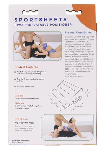Pivot Inflatable Positioner - Black - My Sex Toy Hub