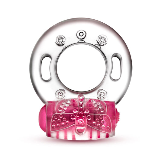 Play With Me - Arouser Vibrating C-Ring - Pink - My Sex Toy Hub