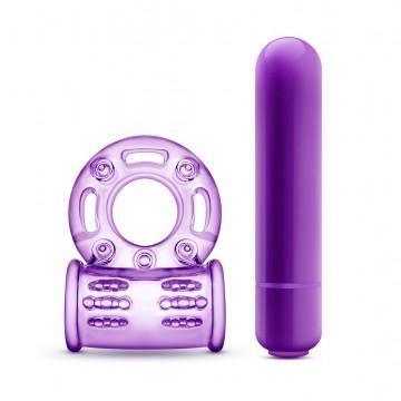 Play With Me - Couples Play - Vibrating Cock Ring - Purple - My Sex Toy Hub