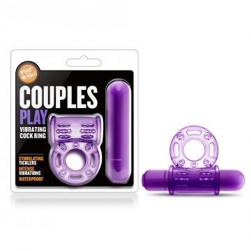 Play With Me - Couples Play - Vibrating Cock Ring - Purple - My Sex Toy Hub
